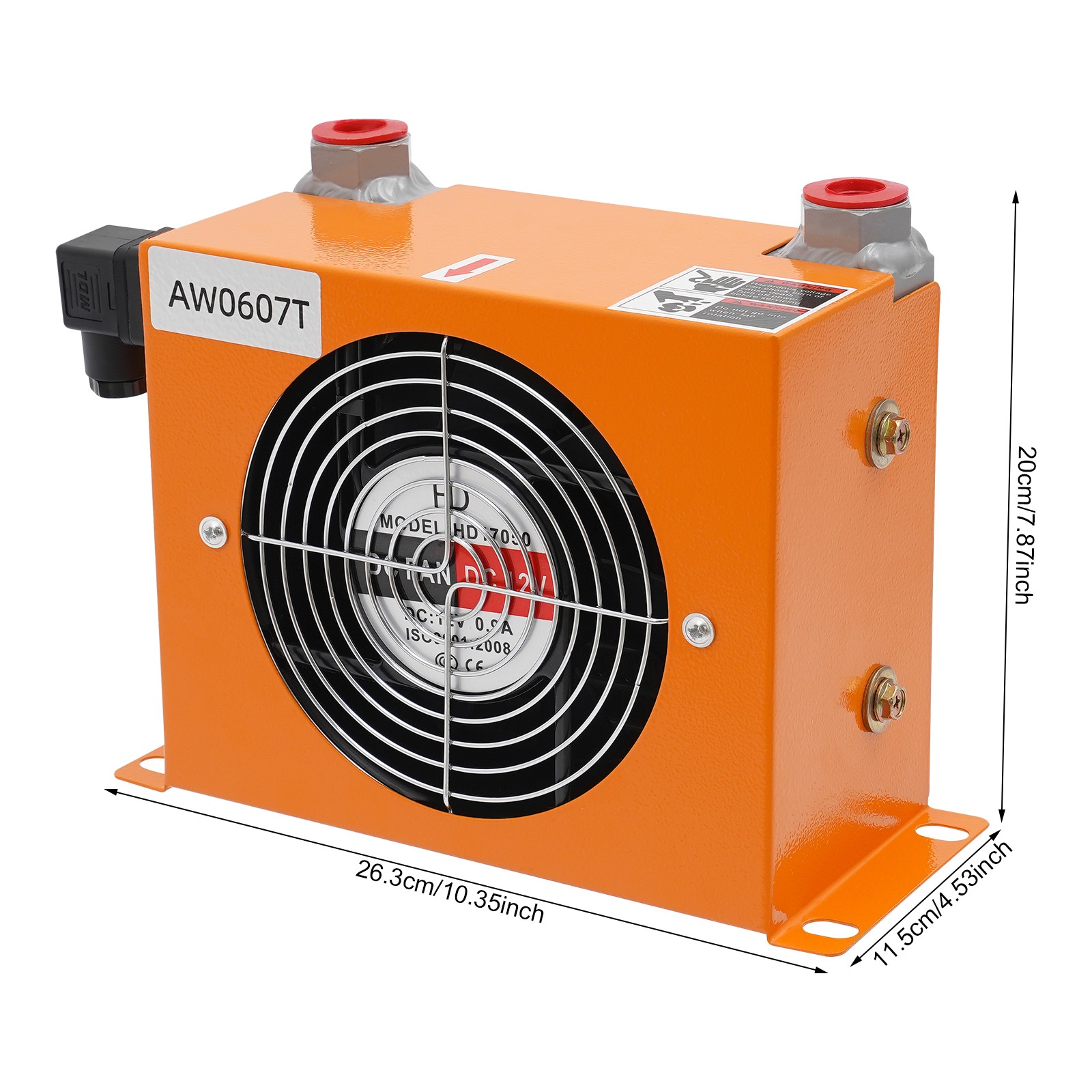 20L 12V Hydraulic Air Cooler 680 Kcal/h 20 L/min Orange Copper Motor