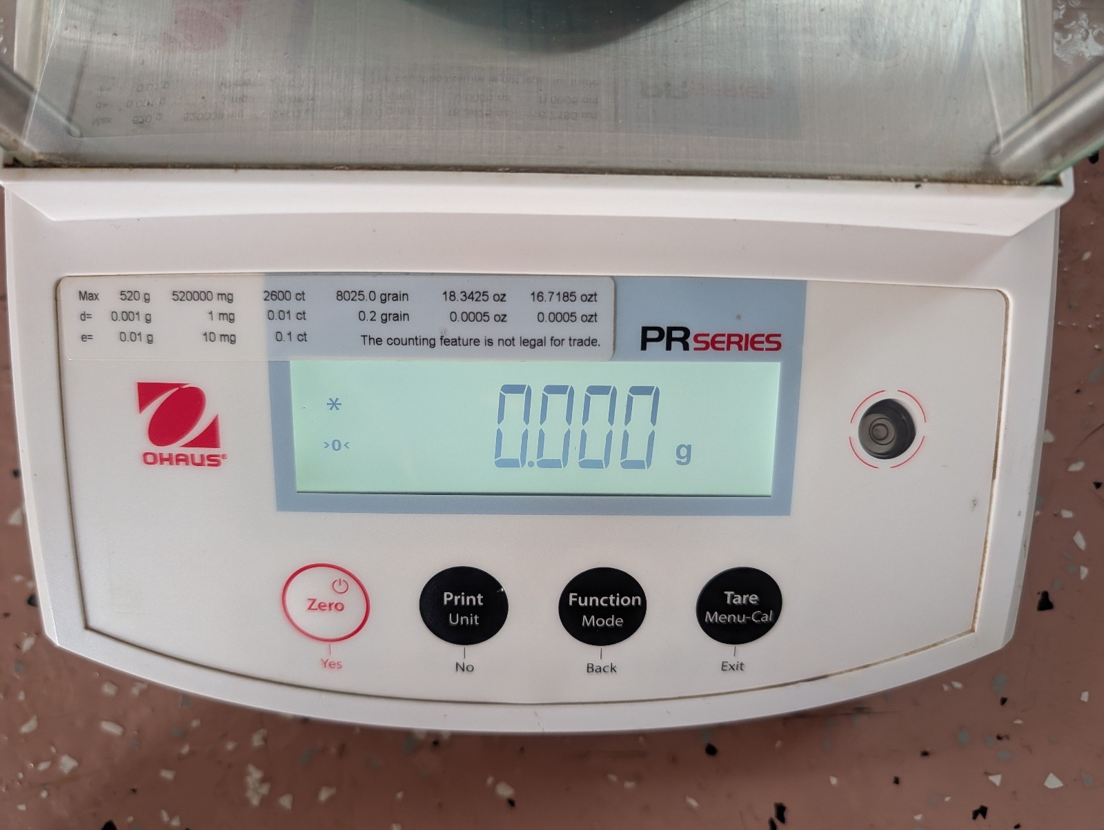 Ohaus PR523N/E PR Series Scale With Power Supply