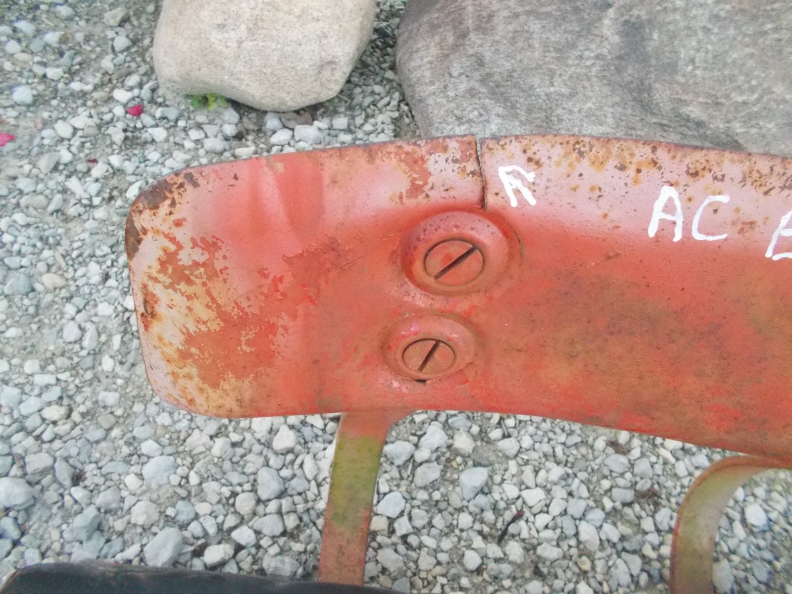 Allis Chalmers AC B tractor original seat frame assembly w/ back brace & cushion