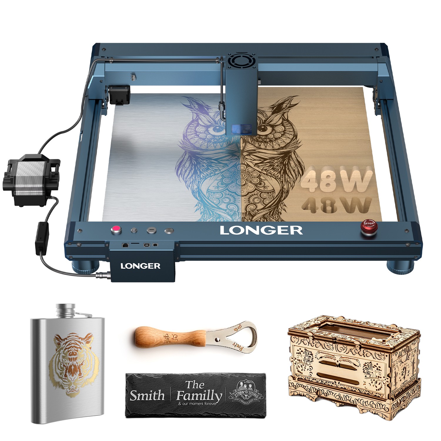 Longer B1 40W Laser Engraver CNC with Auto Air Assist DIY Wood Acrylic Engraver