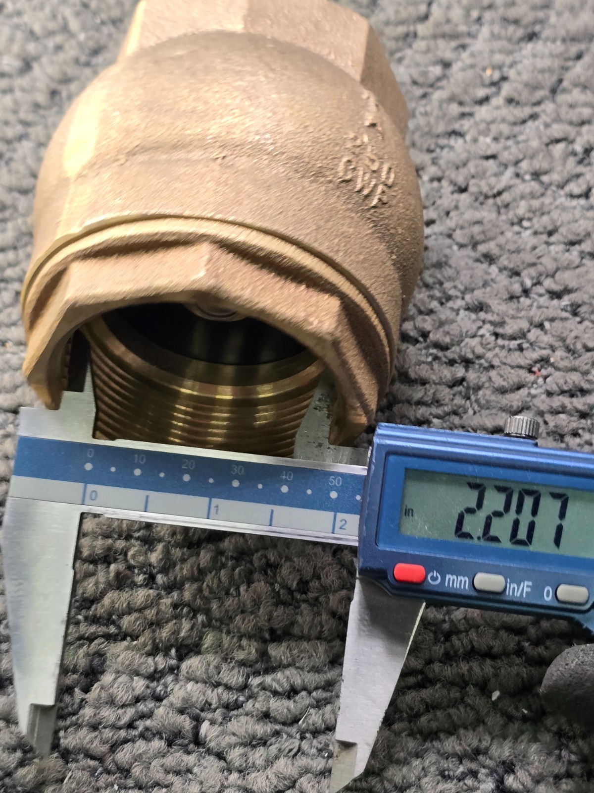 Nibco 2″ Solder Brass Ring Check Valve 250 CWP Threaded Bore Replacement