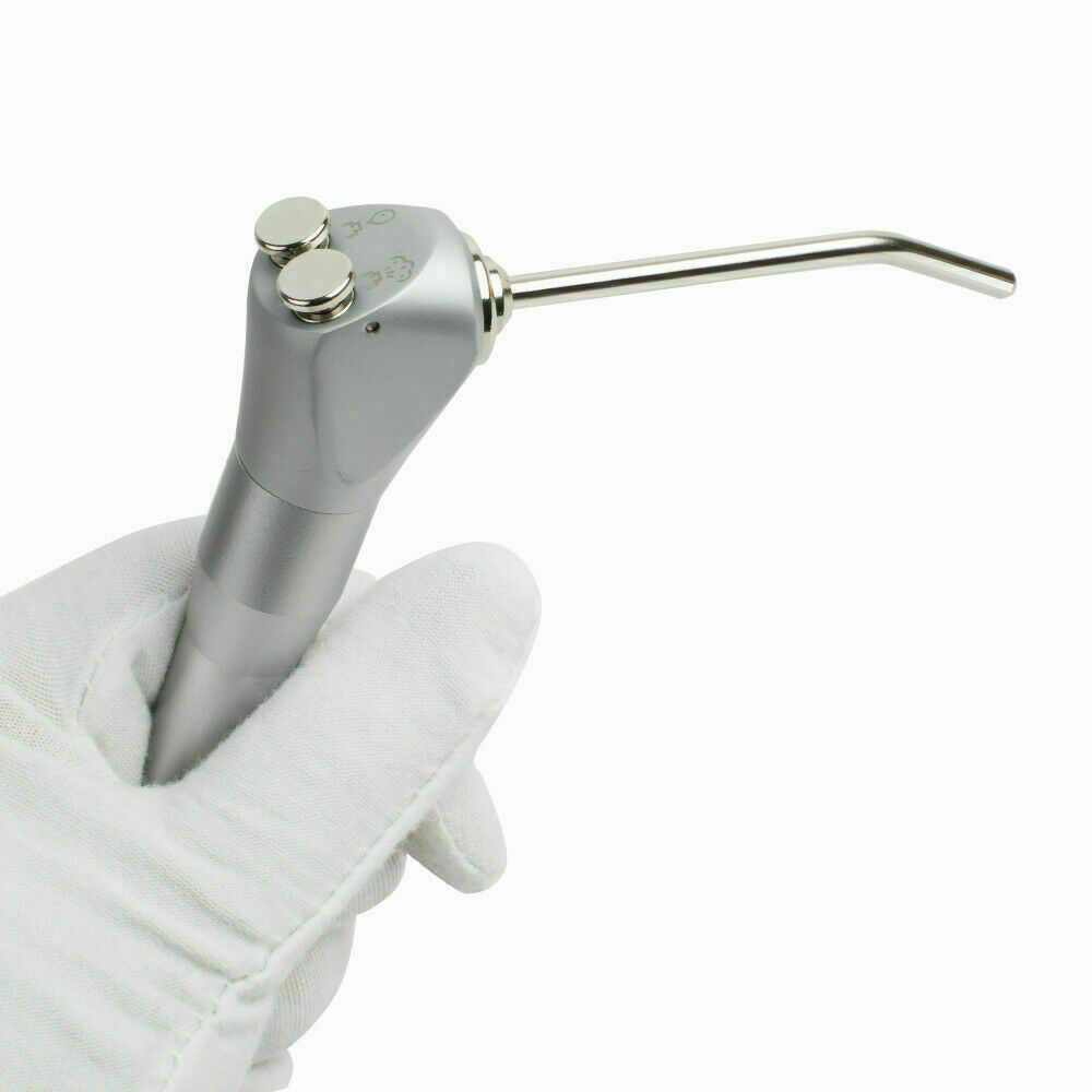 Dental 3 Way Air Water Spray Triple Syringe Handpiece w/ 2 Nozzles Tips Tubes CE