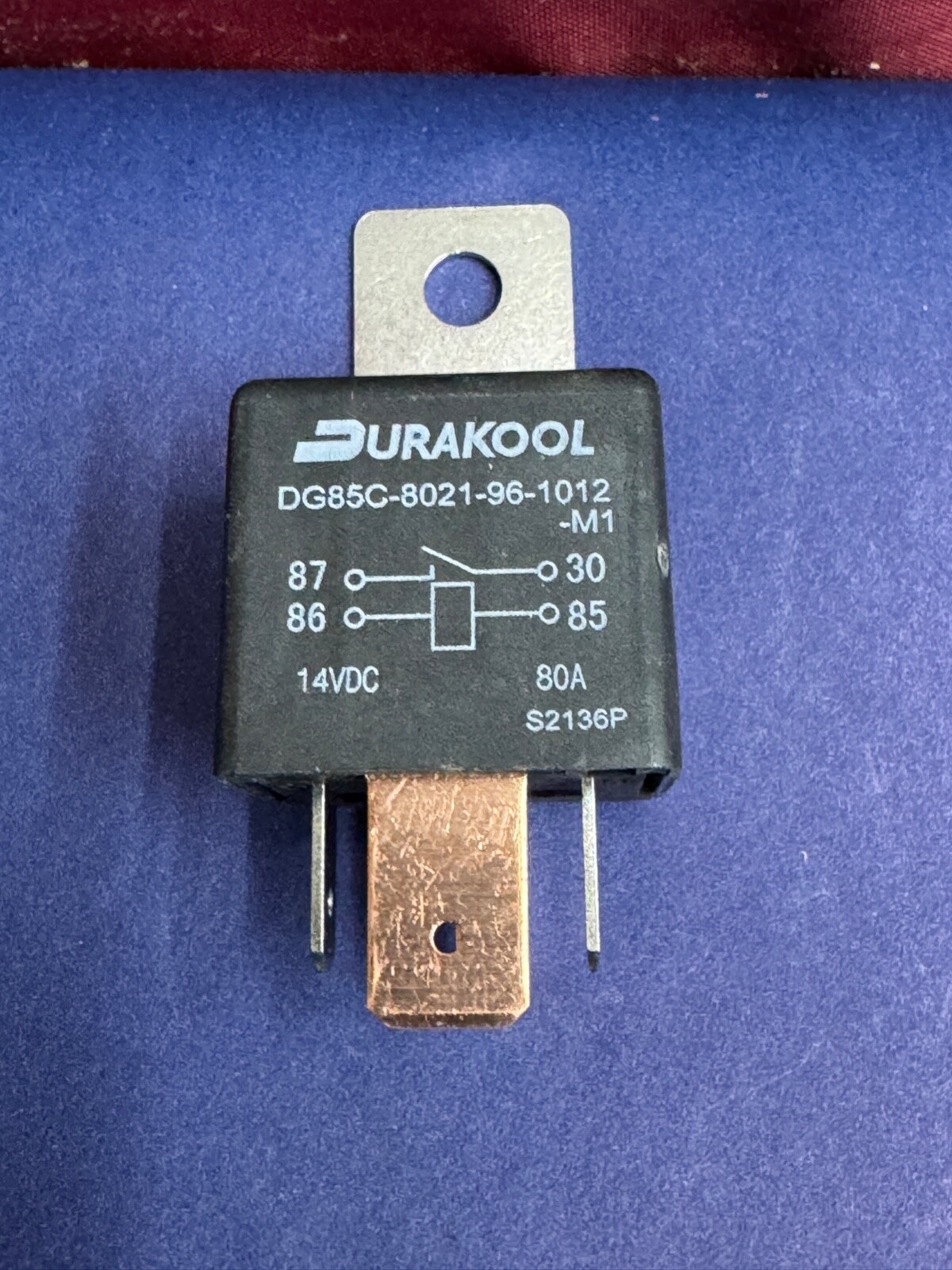 DURAKOOL – DG85C-8021-96-1012-M1 – AUTOMOTIVE RELAY, SPST-NO, 12/14VDC, 80A