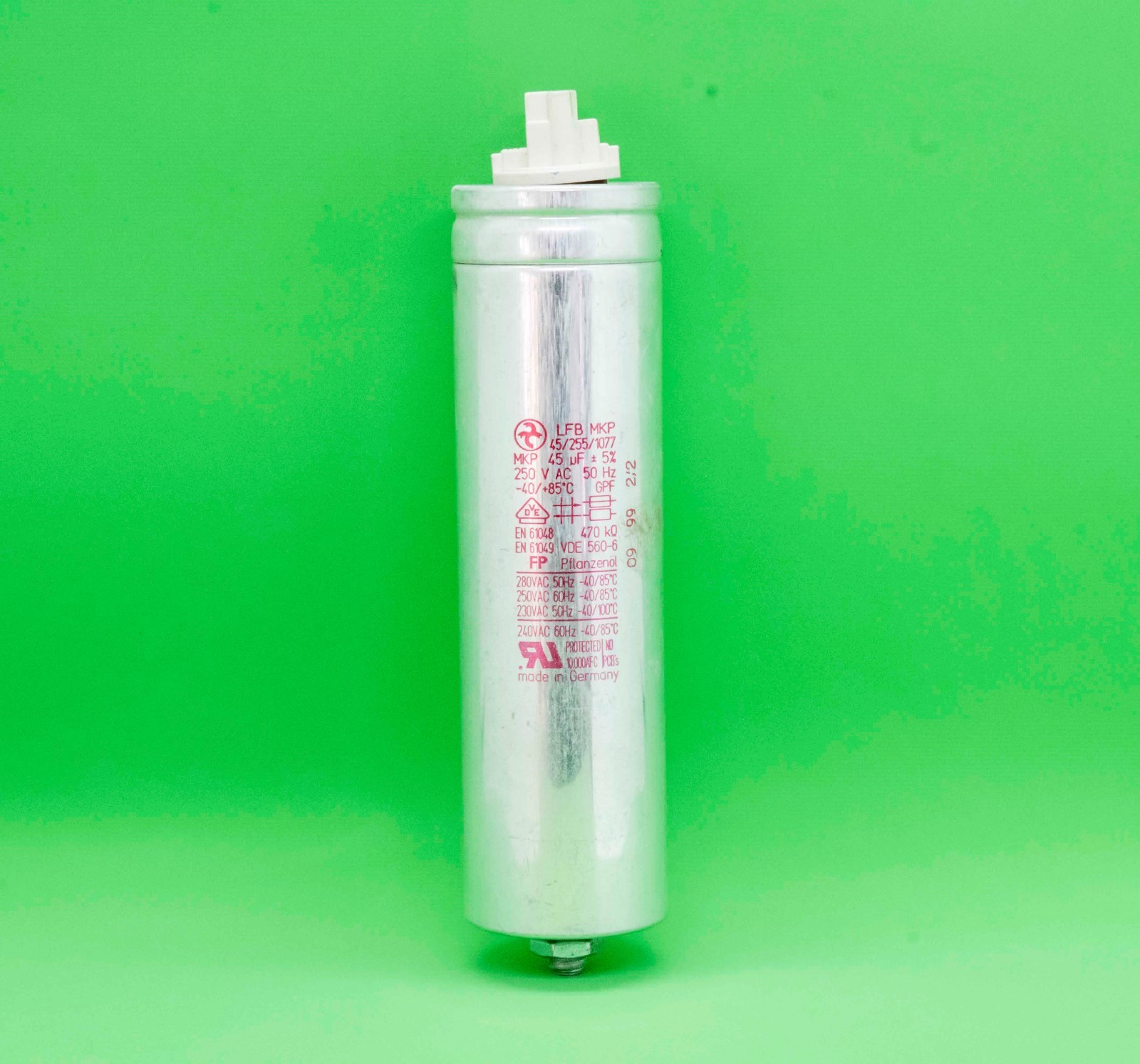 45UF Capacitor Used 250 Volts 50 Hertz