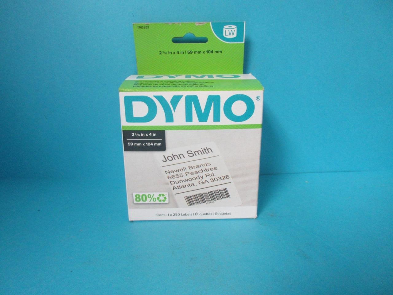 DYMO LabelWriter Shipping Labels 2 5/16 x 4 White 250 Labels/Roll 1763982
