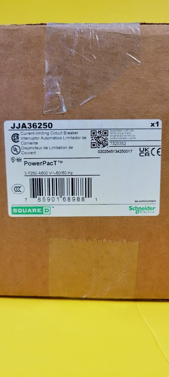 New Schneider Electric Square D JJA36250 I-Line Circuit Breaker 3 Pole 600V 250A
