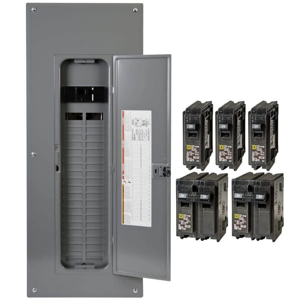 Square D 200-Amp Indoor Main Breaker Load Center Panel Box 80-Circuit 40-Space