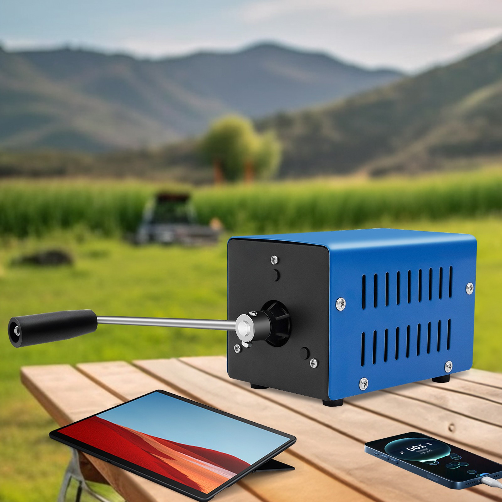 Emergency Hand Crank USB Charger Manual Power Generator for Camping Hiking