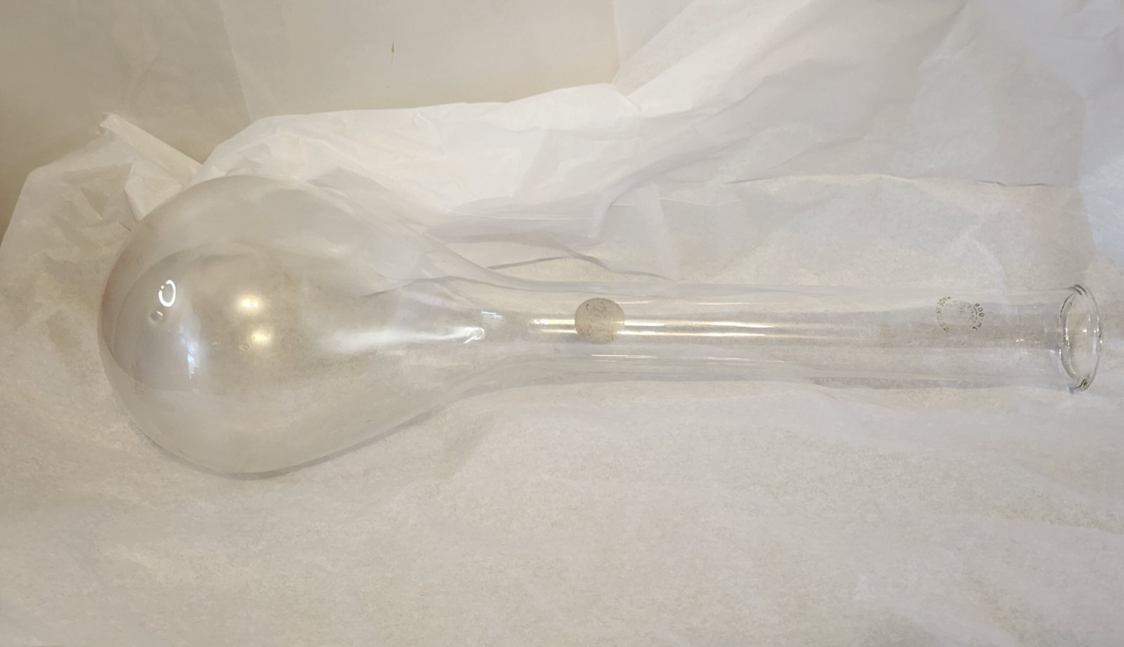 Pyrex 800ml Tooled Long Neck Kjeldahl Flask Round Bottom Art Decor Flower Vase