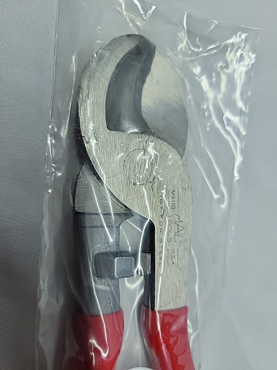 Mac Tools Soft Metal Cable Cutters Tool Genuine OEM M911G 9″ Red Grip NEW USA