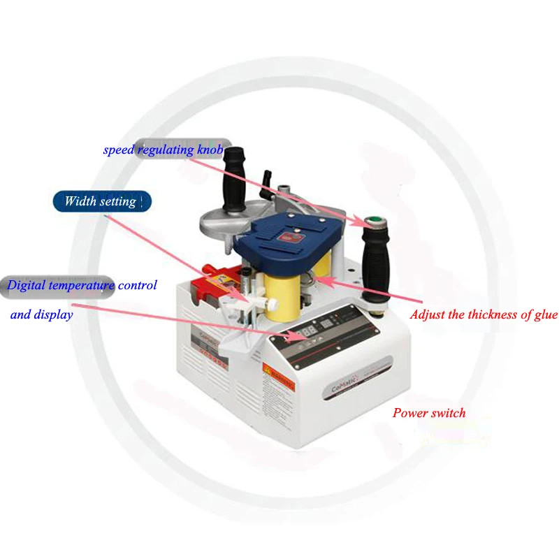Portable Woodworking Curve Straight Line Manual Edge Banding Machine BR500
