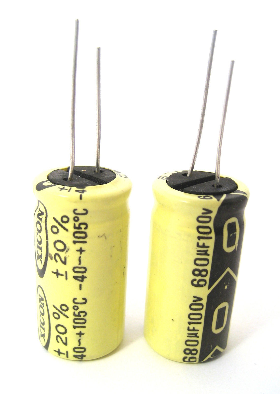 680uF 100V Radial Lead Electrolytic Capacitors: 2/Lot: Popular in Power Supplies