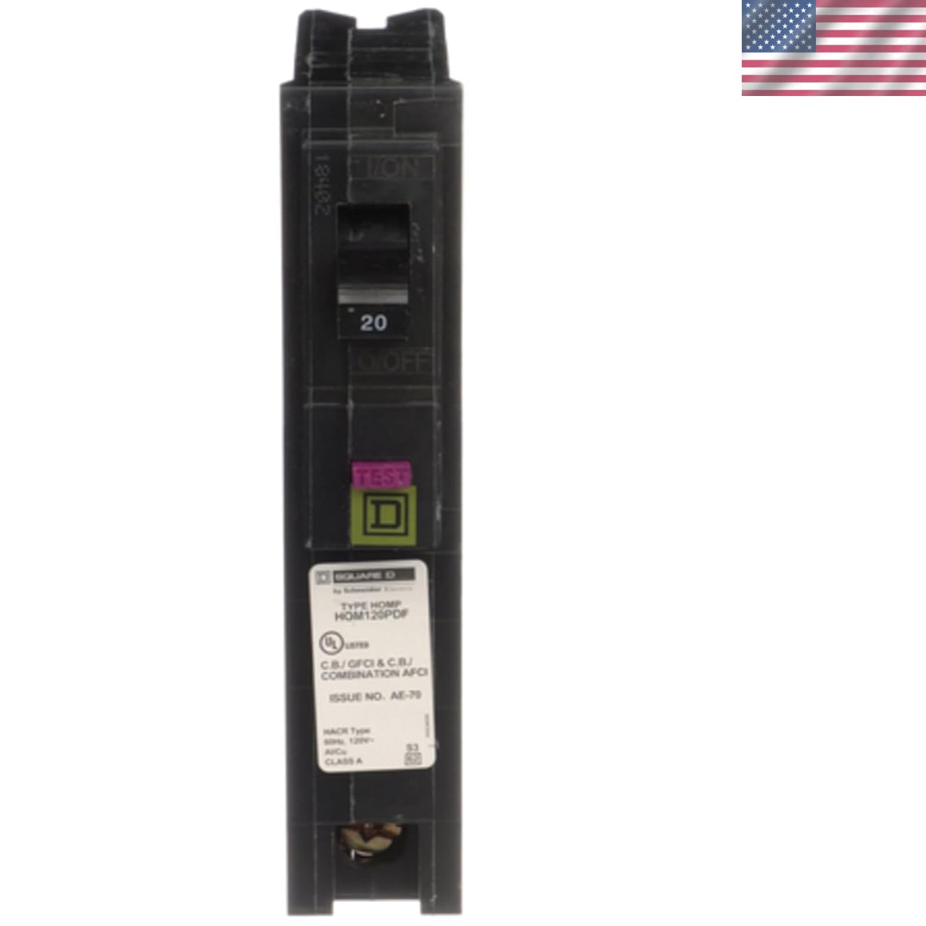 by Homeline Plug-On Neutral 20 Amp Single-Pole Dual Function CAFCI and GFCI C…