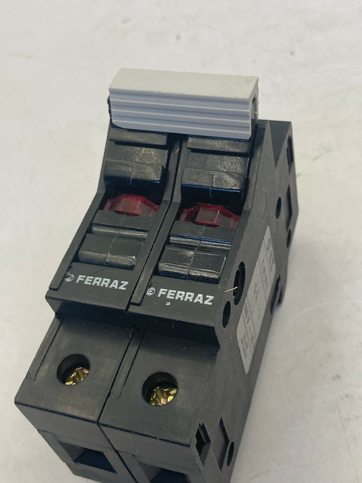 FERRAZZ ST10II C81075 FUSE HOLDER DIN RAIL MNT TWO POLE 660V 50A NNB