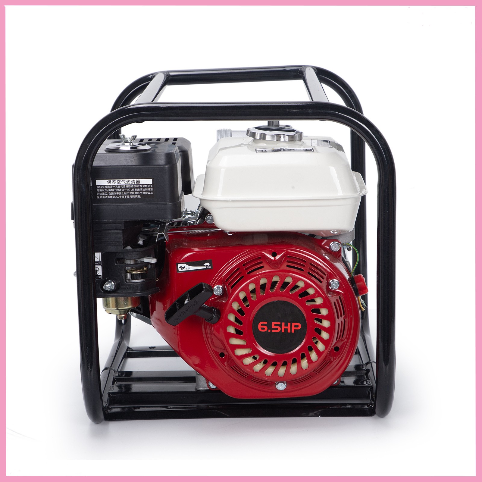 2″ 6.5 HP 4-Stroke Gasoline Semi-Trash Water Pump High-Pressure Transfer Pump
