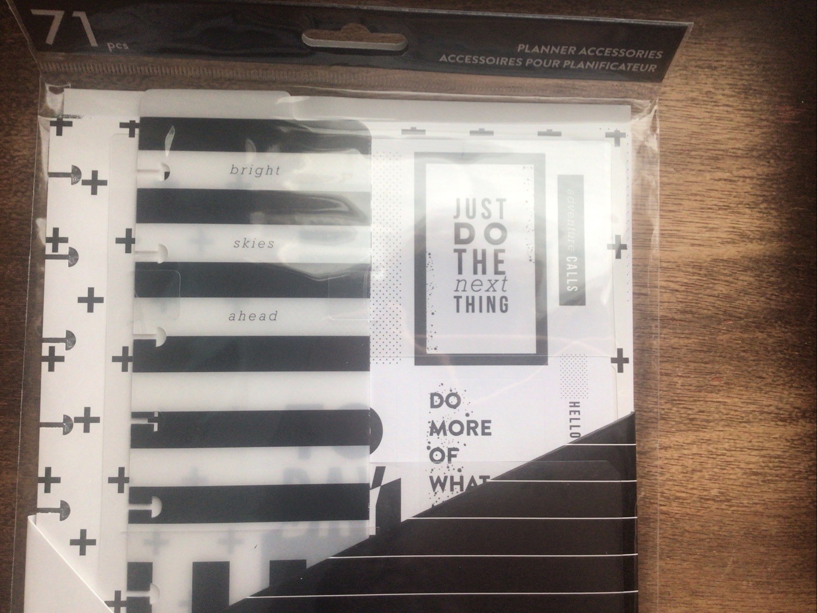 The Happy Planner – Black & White Classic Accessory Pack – 71pcs – Brand New