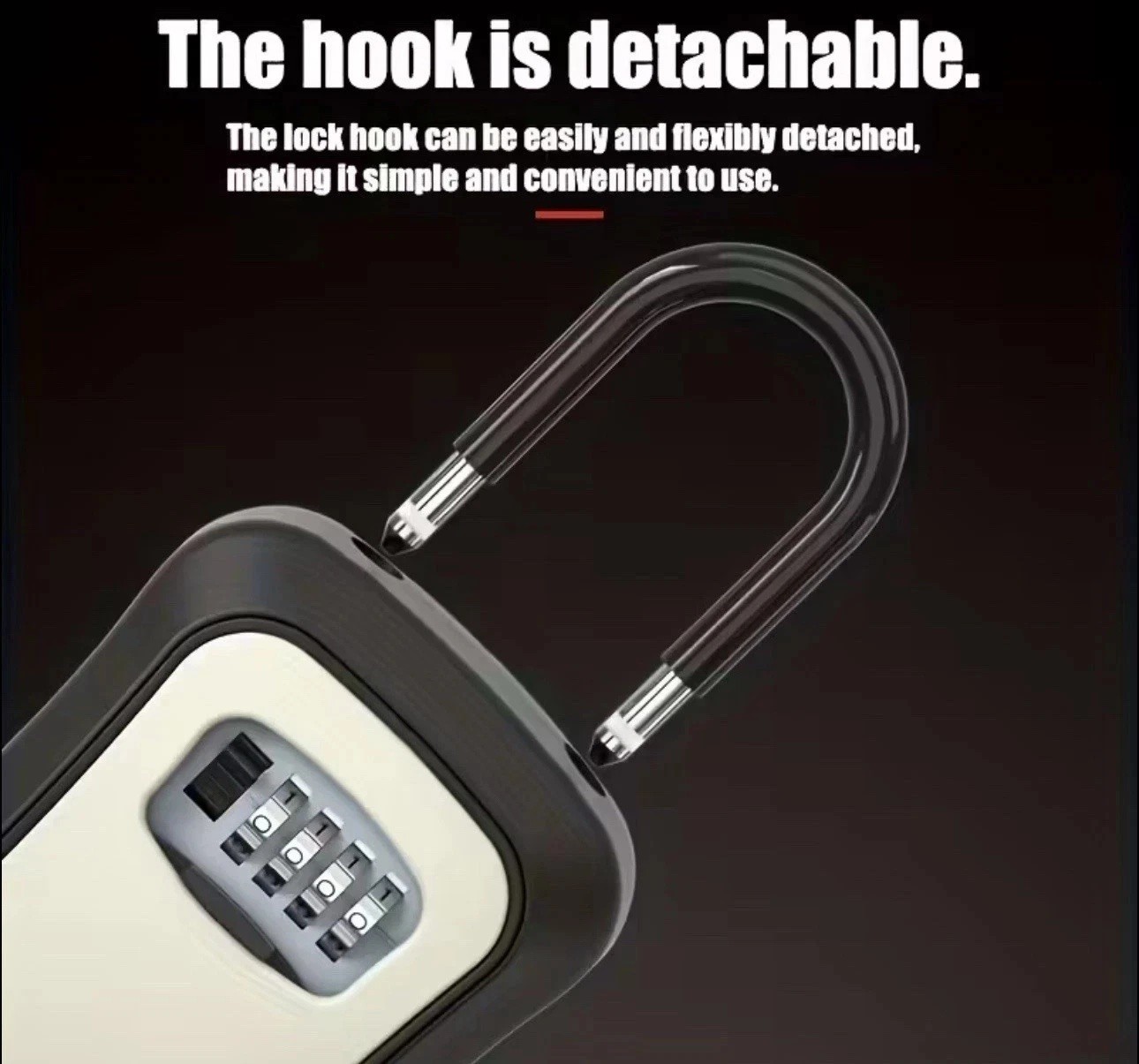 Key Lock Box Combination Wall Non Metal 4 Digit Security Storage Case Organizer