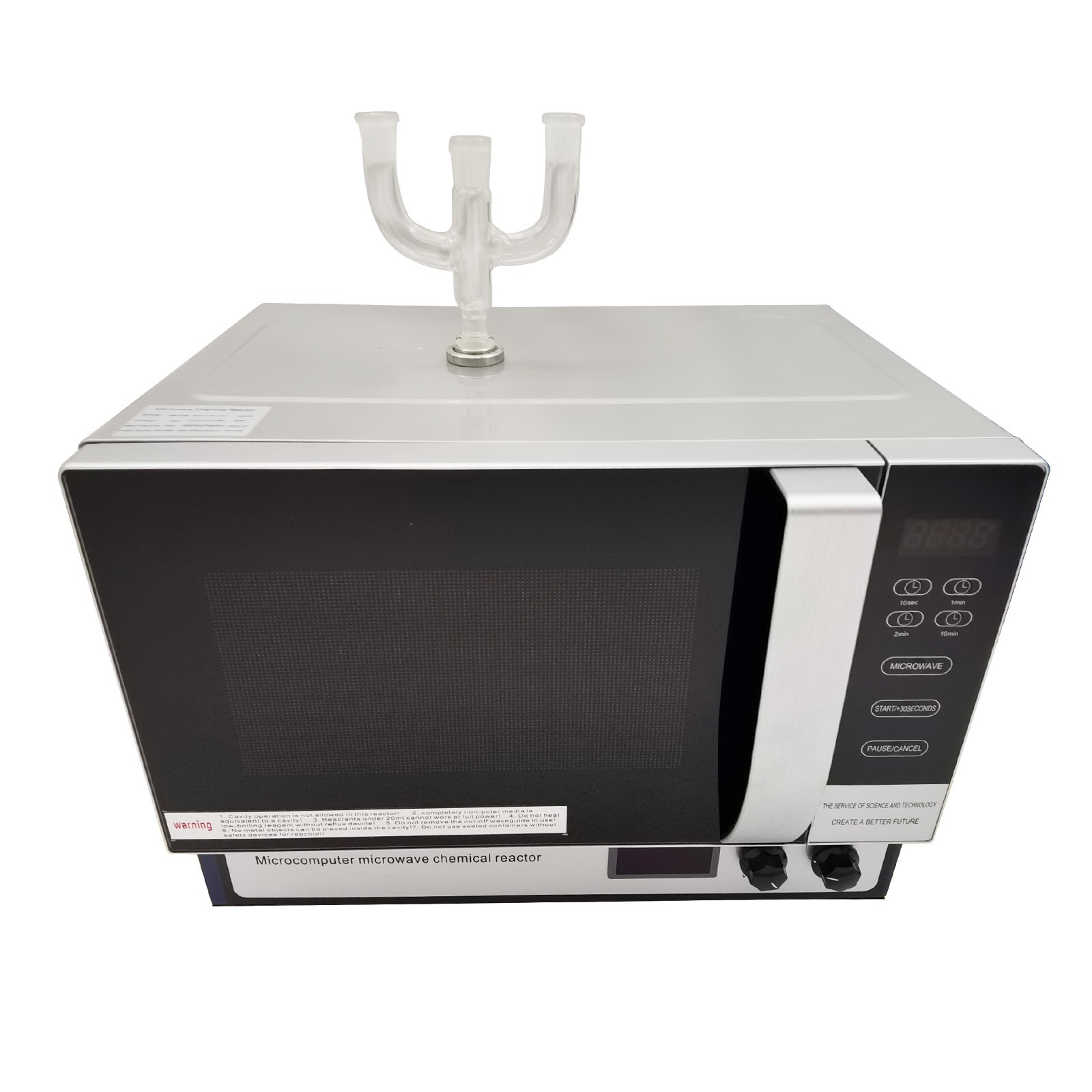 220V WBFY-205 Lab Microwave Chemical Reactor Continuous Wave Chemical Reactor