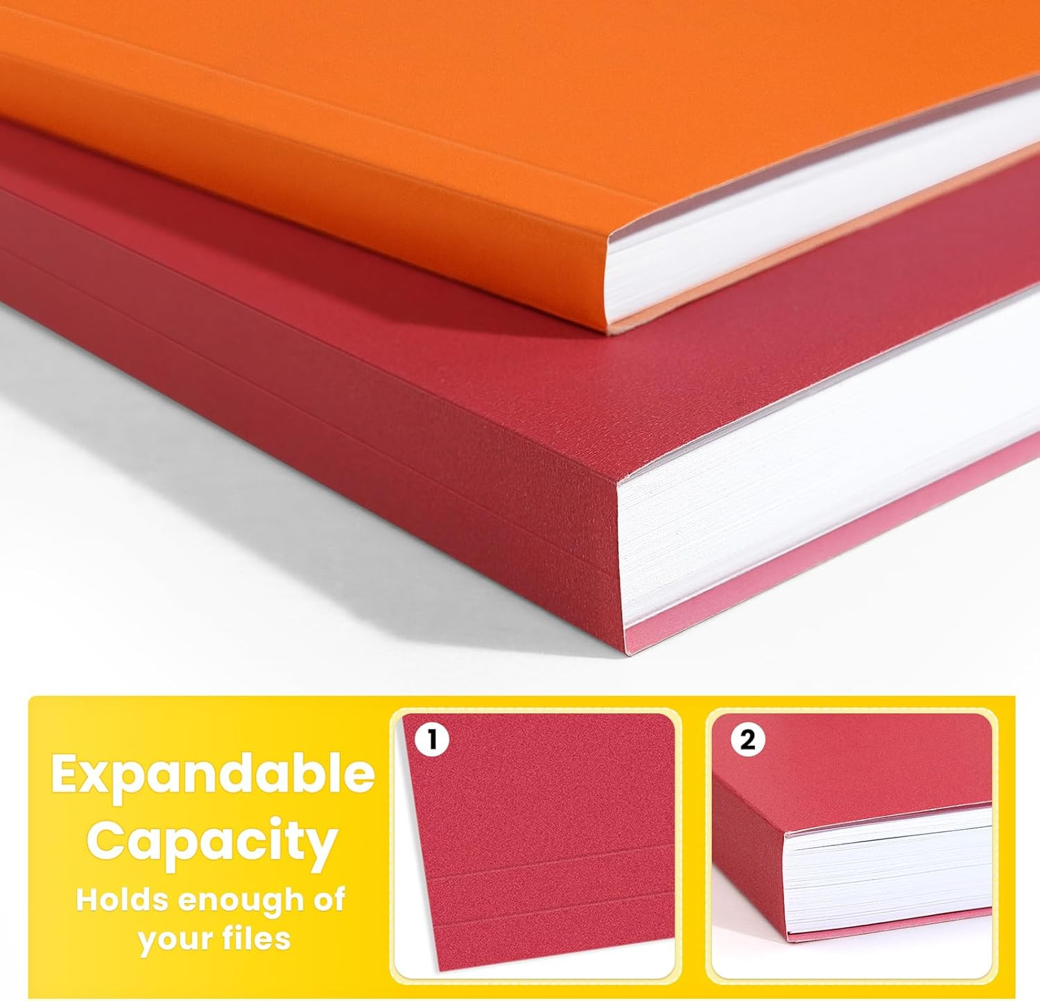 File Folders, 30 Pack Manilla Folders 8.5 x 11, Colored File Folders Home Office