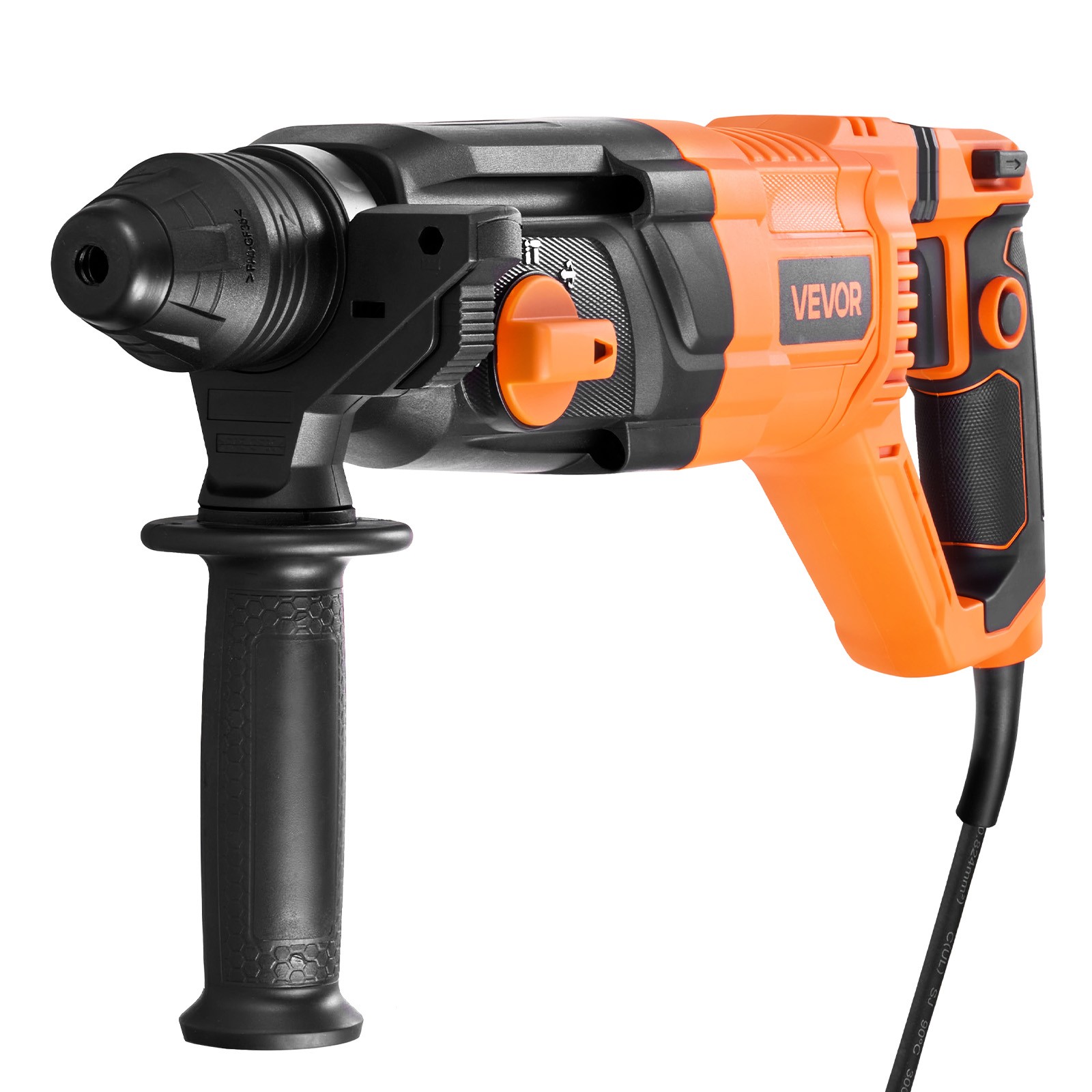 VEVOR Rotary Hammer Drill Rotary Hammer 1-1/8 in SDS-Plus for Concrete Masonry