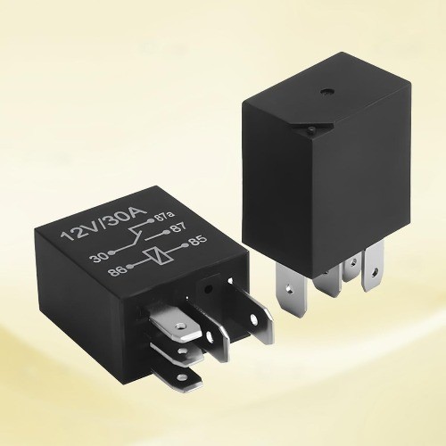 2PCS 5Pin 12V 30A Heavy Duty Vehicle Standard Starter Relay for Mo Color: 5Pin