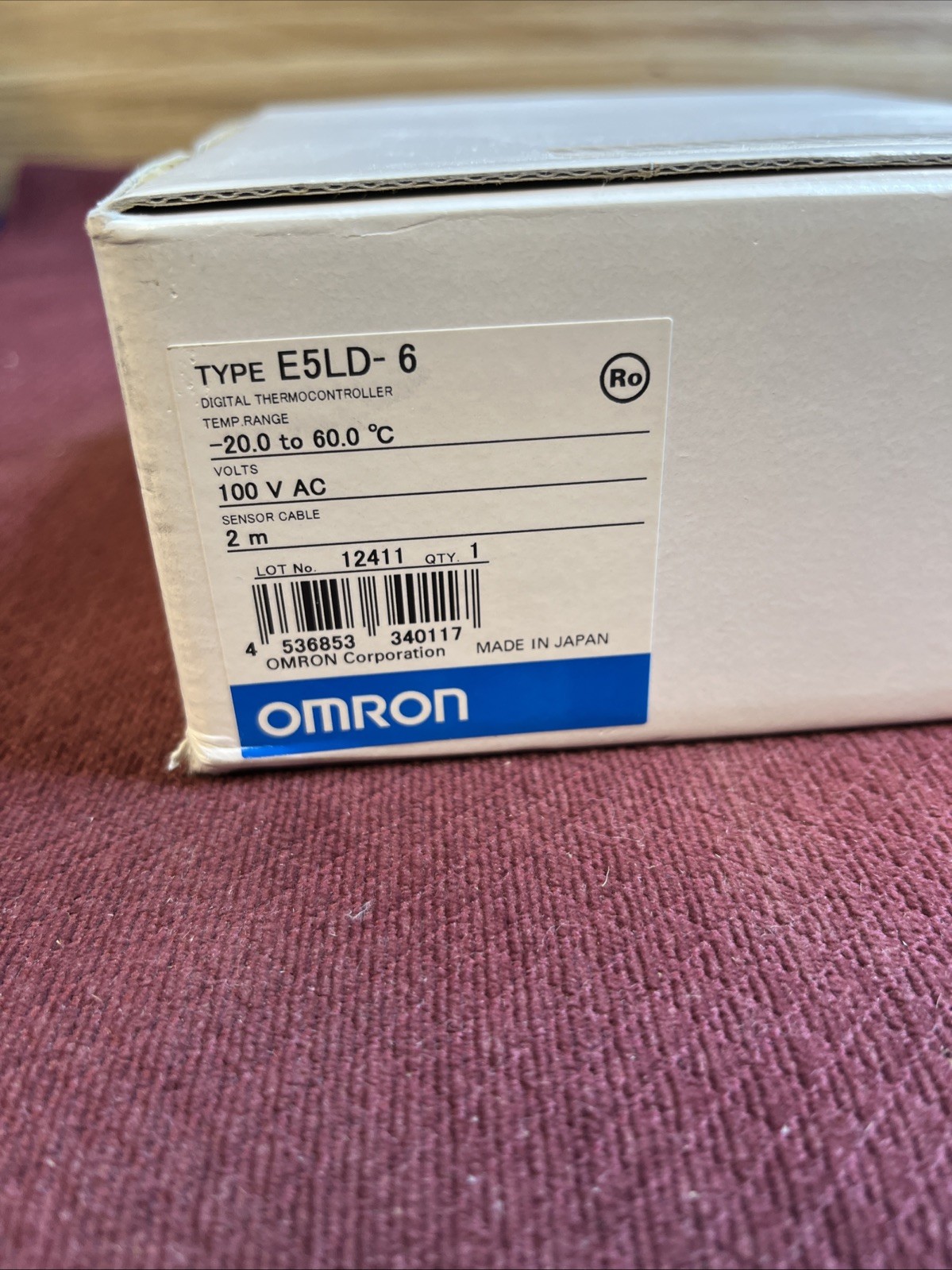 OMRON Genuine NIB E5LD-6 DIGITAL THERMOCONTROLLER RANGE -20.0 TO 60.0C