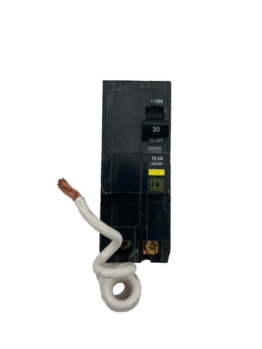 Used Square D QO230GFI Ground Fault Circuit Breaker 30A 2-Pole 120/240VAC