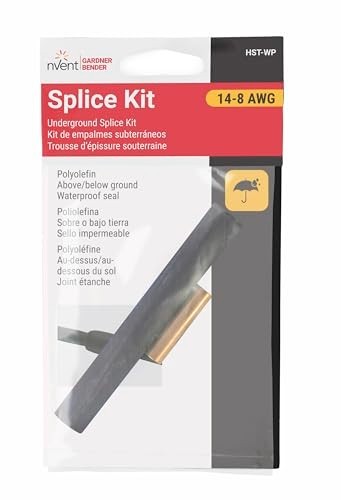 Well Pipe Splice Kit 14-8 AWG Waterproof Heat Shrink Tubing Underwater Cable