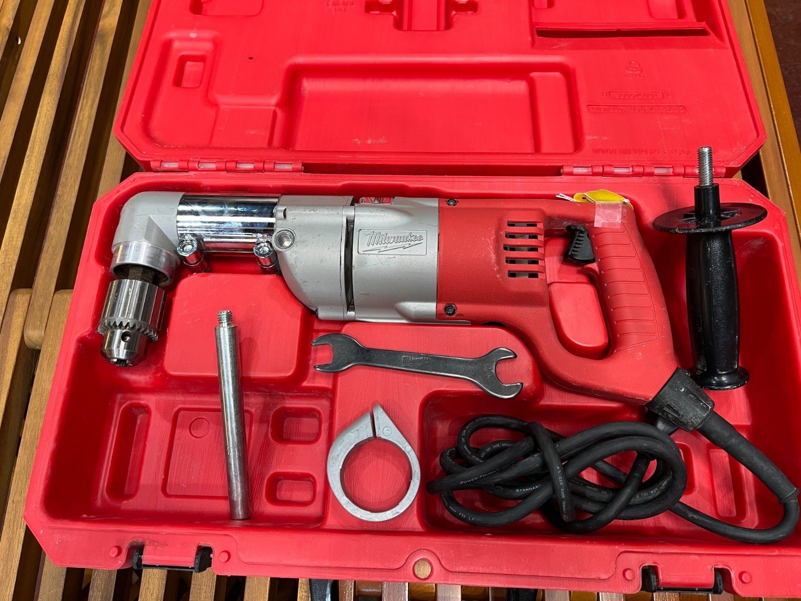 Milwaukee 1107-1 7Amp Corded 1/2 in. Right-Angle Drill with Hard Case