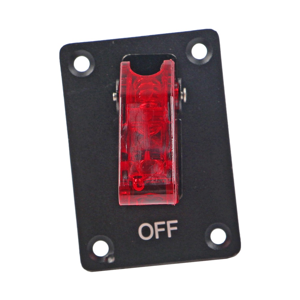 2x LED Lighted Toggle Switch 12V DC 20A 2 Pin On/Off SPST Rocker Switch for Car