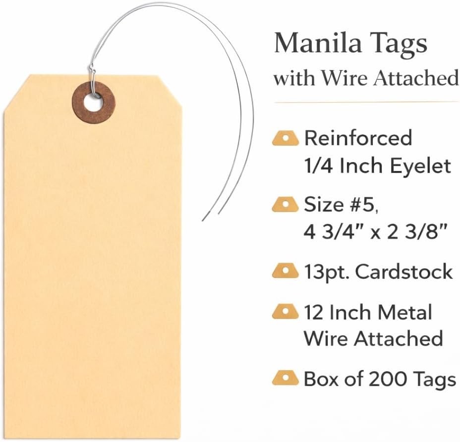 Quality Wire Tags with Reinforced Eyelet