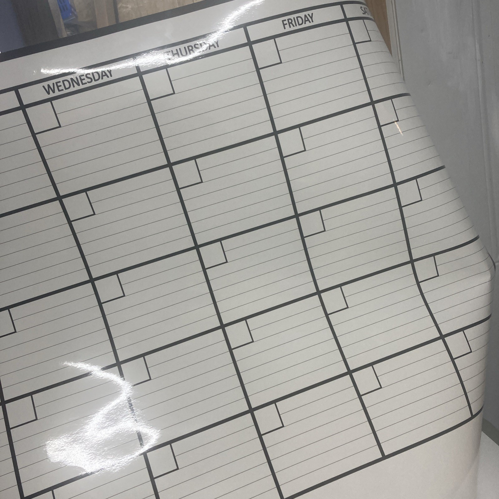 OfficeAid Laminated Jumbo Dry Erase Wall Calendar, 36-Inch by 48-Inch