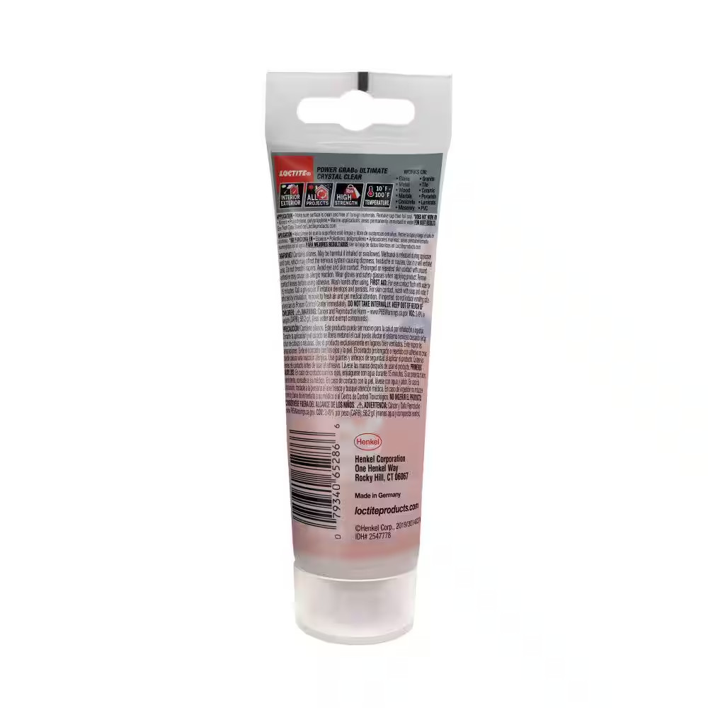 Power Grab Ultimate Instant Grab 2.7 Oz. SMP Construction Adhesive Crystal Clear