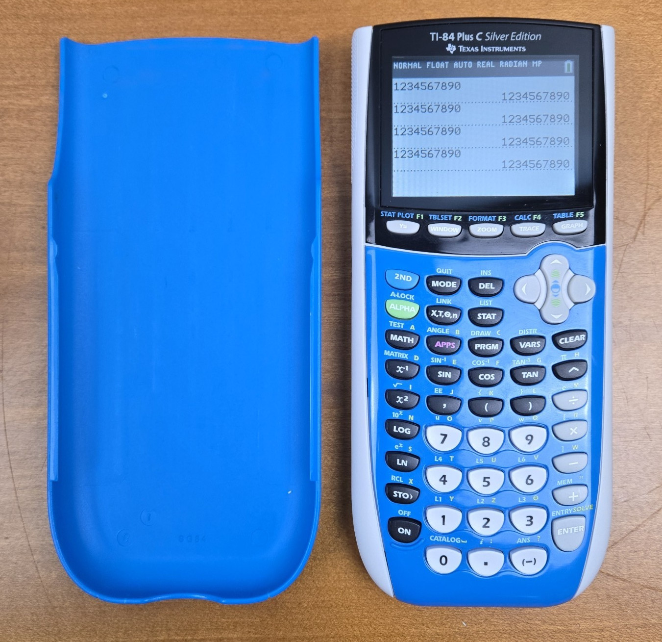 Texas Instruments TI-84 Plus C Silver Edition Graphing Calculator Blue Works