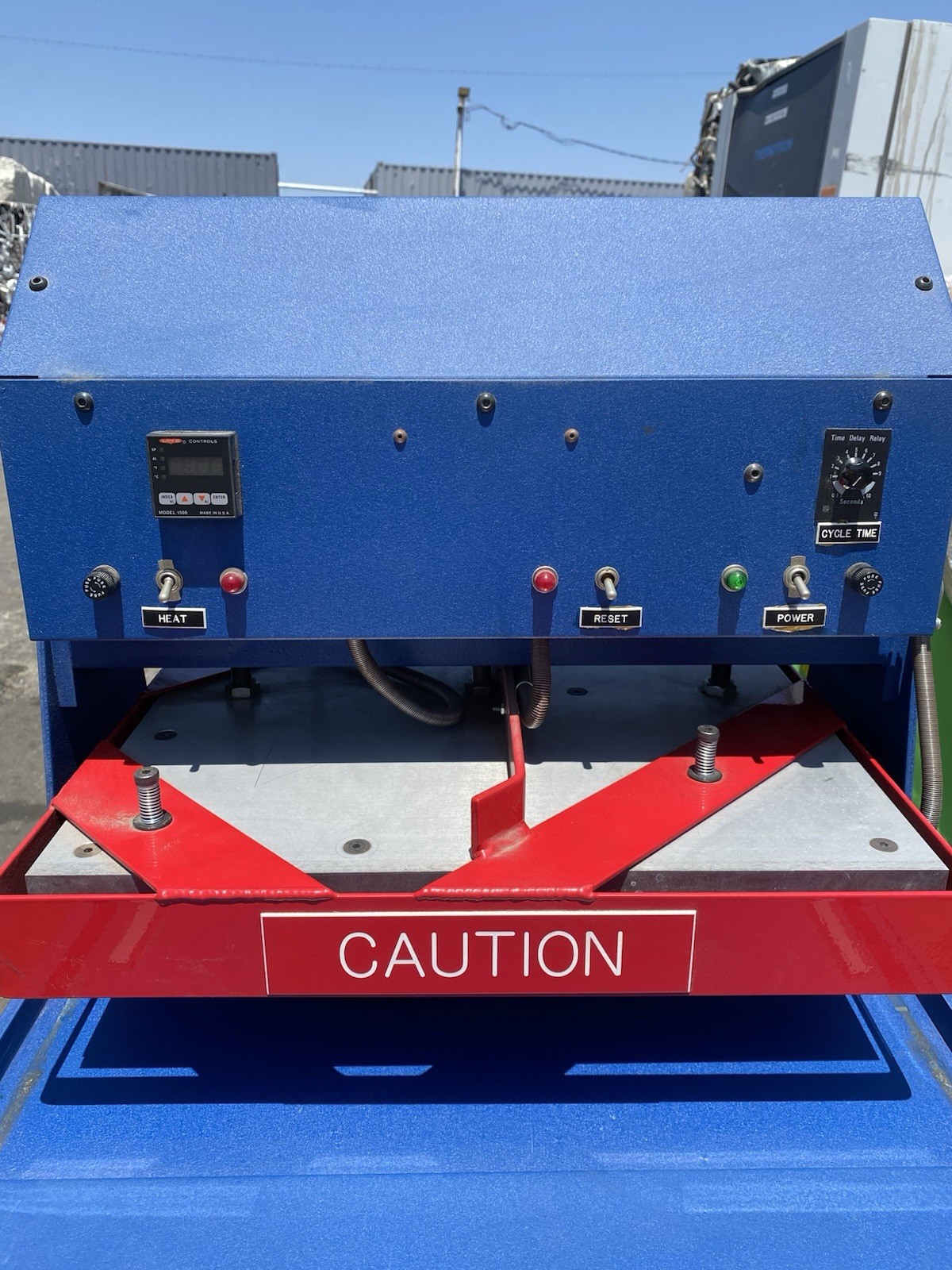Commercial Dual Station Pneumatic Heat Press Geo Knight Style 110/120V 20A