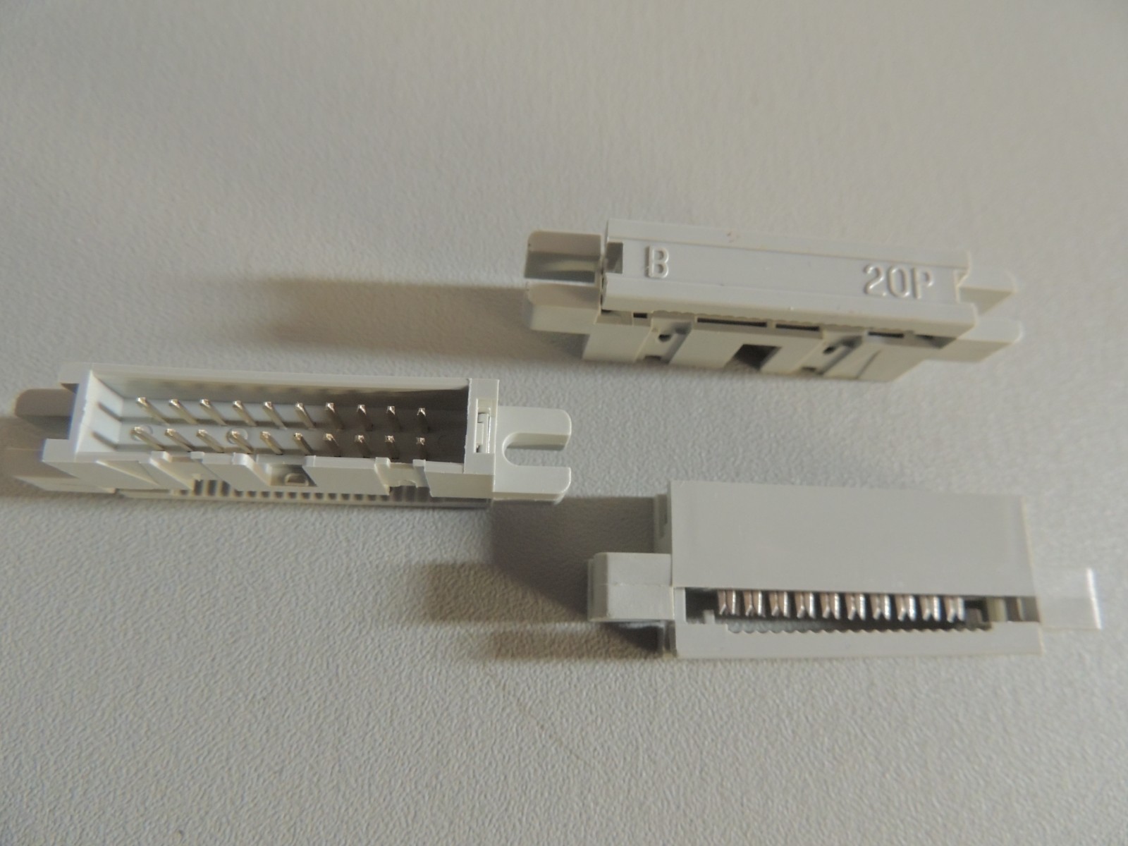10-PACK 20-Pin Male Panel Mount IDC Flat Ribbon Cable ~ Box Header Connectors