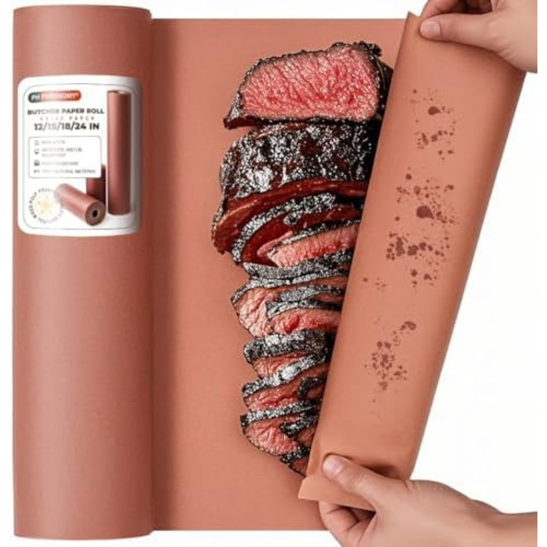 PH PERKHOMY Pink Butcher Paper Roll 18″ X 1200″ (100′) for Smoker BBQ Grilling S