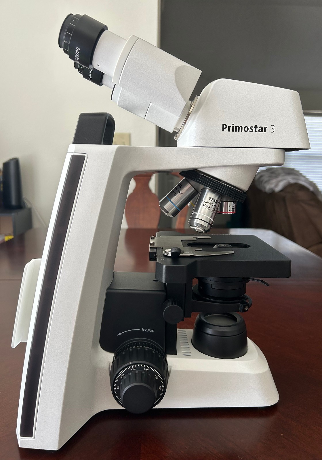 Zeiss Primostar 3 Lab Microscope iPlan 4x, 10x, 40x, 100x Oil Objectives Tested