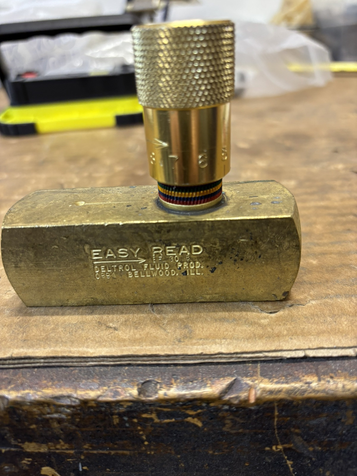EASY READ DELTROL FLUID PRODUCTS BRASS EF30B 3/4-14 PORT UP TO 40.00GPM 2000PSI