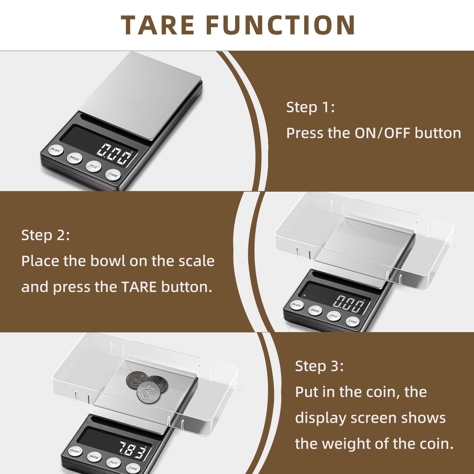 SKEAP Digital Coin Scale, Gram Scale 0.01g Accuracy for Coin Collectors, Bank…