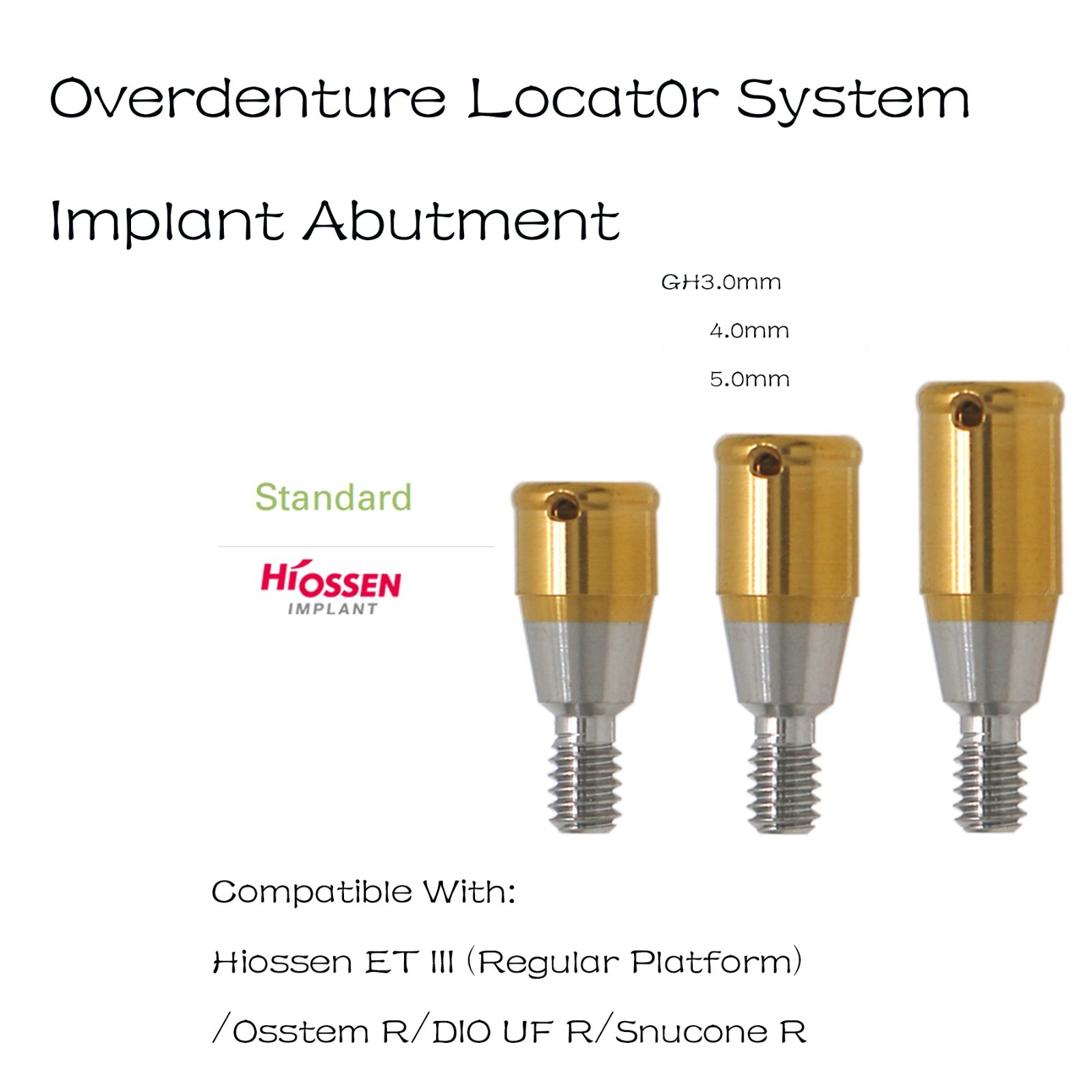 US Locator Abutment Triangular Internal for Hiossen/Nobel/Adin/Zimmer Implants