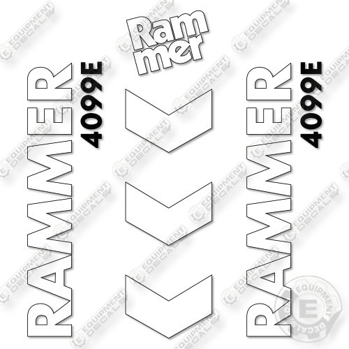 Fits Allied RAMMER 4099E Decal Kit Hammer- 7 YEAR OUTDOOR 3M VINYL!