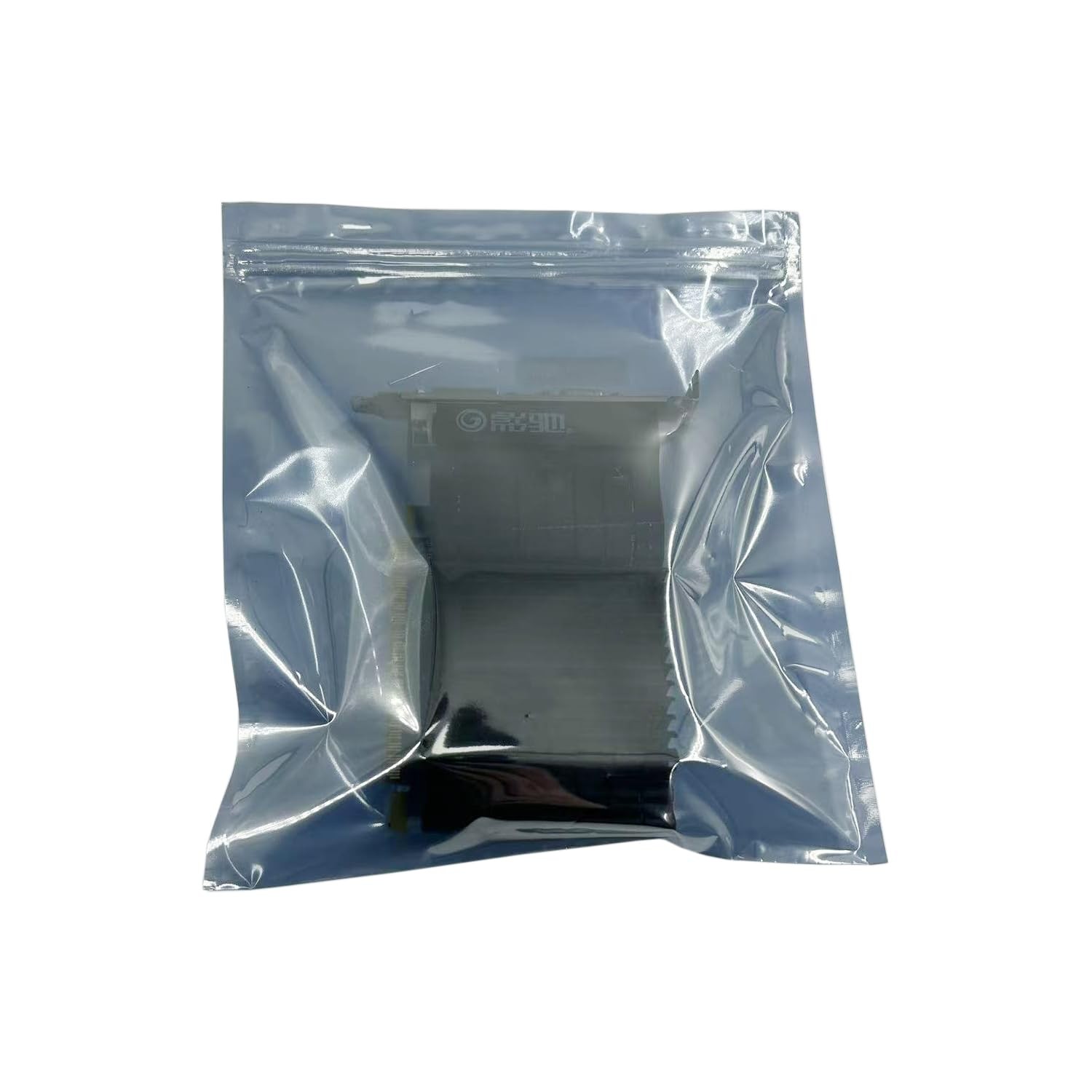 50 PCS 8.27 * 9.45 Inch Resealable ESD Bag 8.27» x 9.45», Silver/Yellow
