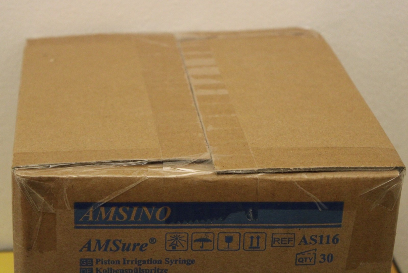 Amsino AMSure AS116 Piston Irrigation Syringe – 30 Count