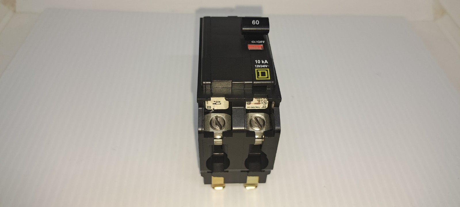 Square D QO260 60 Amp 2 Pole 120/240V Yellow Face Circuit Breaker