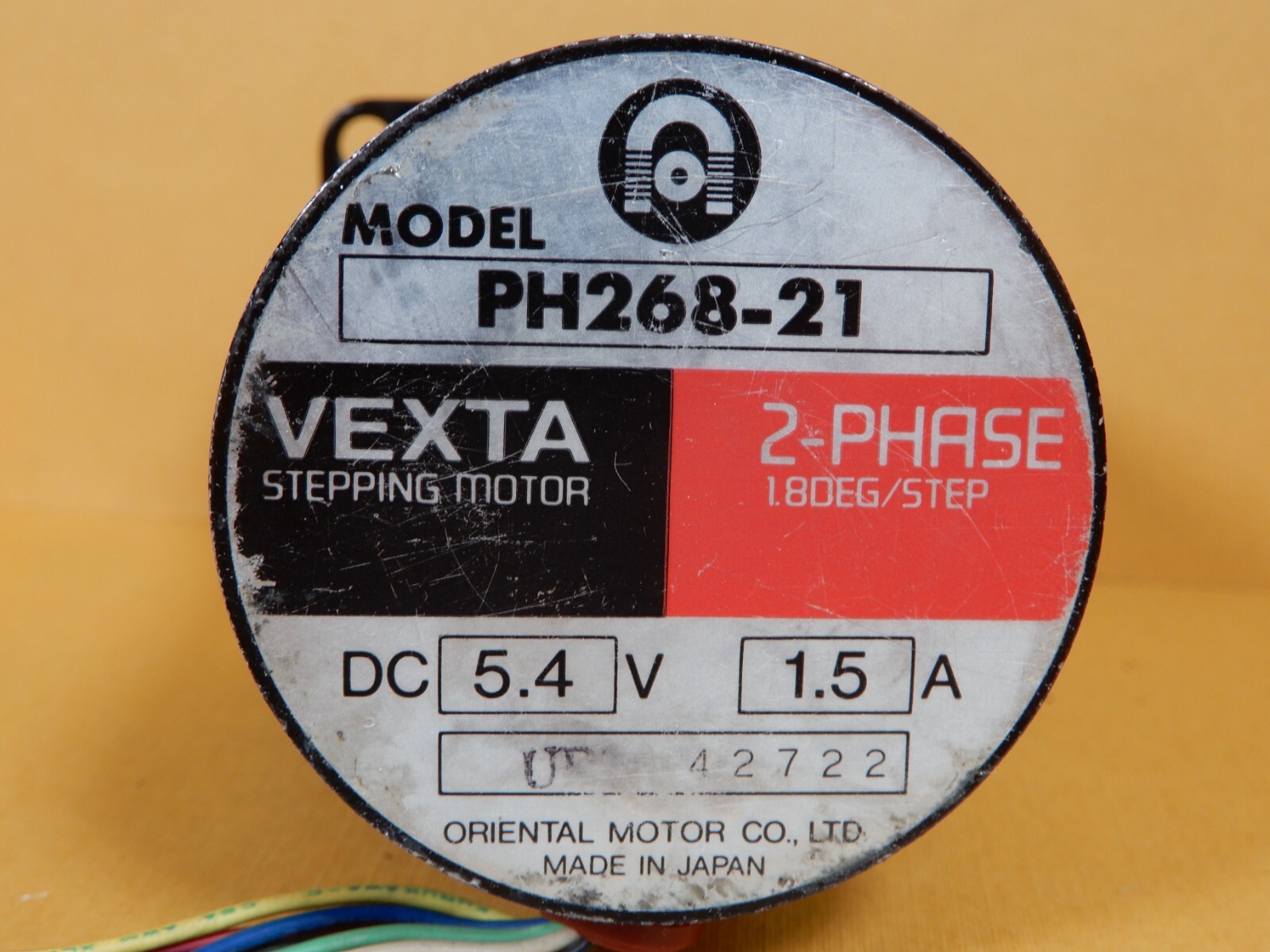 Vexta Oriental Motor PH268-21 2 Phase Stepper Motor Used