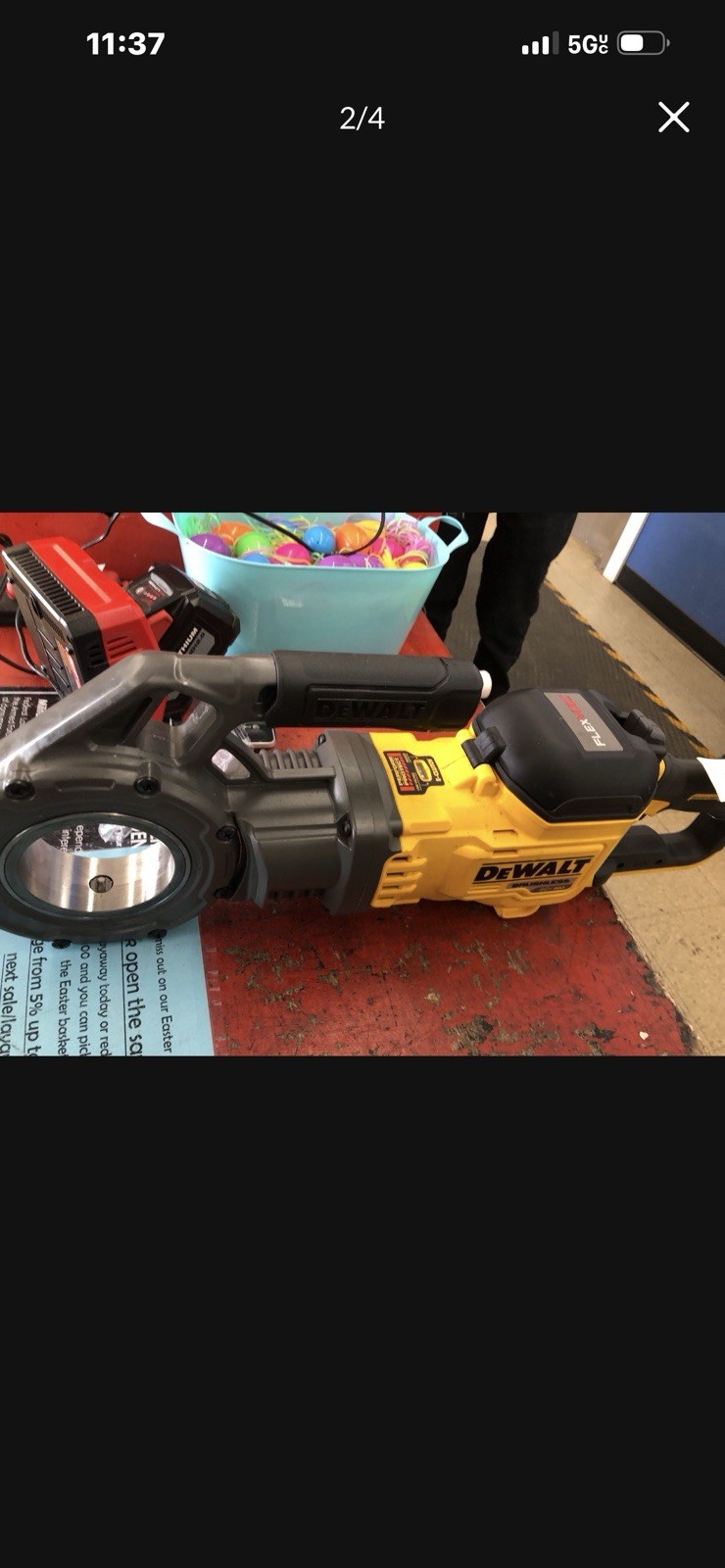 DEWALT FLEXVOLT DCE700 Pipe Threading Machine NPT RH w/ Die Heads 1/2-2″