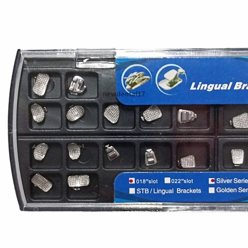 28pcs/set Dental Orthodontic Metal Lingual Brackets Brace Buccal Tubes