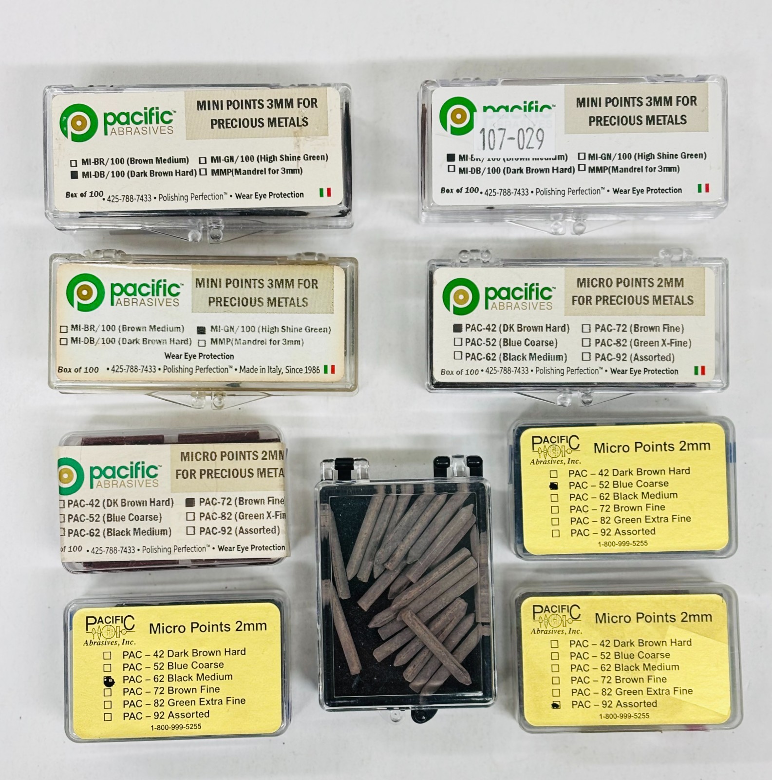 Pacific abrasive Mini Rubber Point Polishers