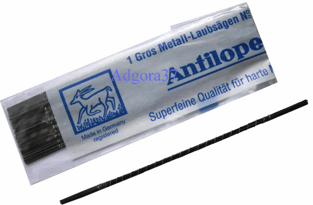 Laubsägeblätter für Metall Antilope «gelb» Laubsägen div. Grössen 1A Qualität